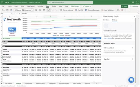 Net Worth Template for Microsoft Excel - Tiller