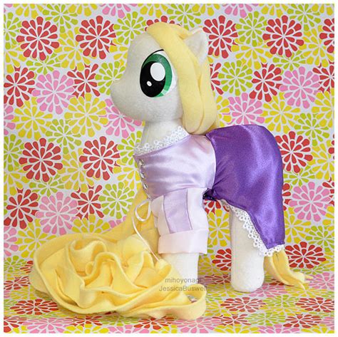 MLP - Tangled's Rapunzel in pony plush form 5 by mihoyonagi on DeviantArt