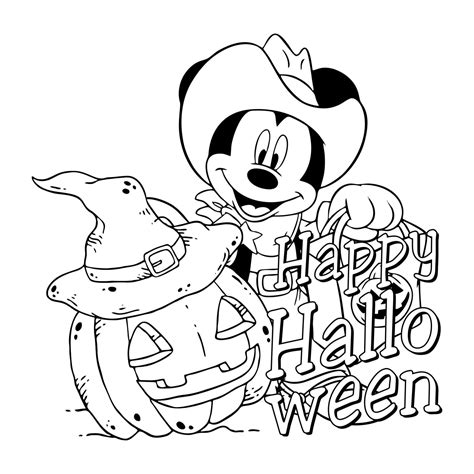 Užite si sezónu s Halloweenskymi omaľovánkami Mickey Mouse