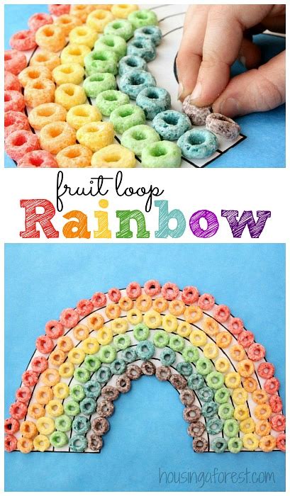 Fruit Loop Rainbow Craft | Housing a Forest