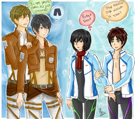 Crossover : Attack on Titan and Free! by frenzy-dragon on DeviantArt