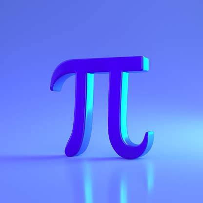 Pi Number Mathematical Symbol 3d Render Illustration Stock Photo ...