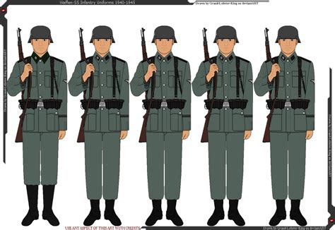 Waffen-SS Infantry Uniforms 1940-1945 by Grand-Lobster-King on DeviantArt