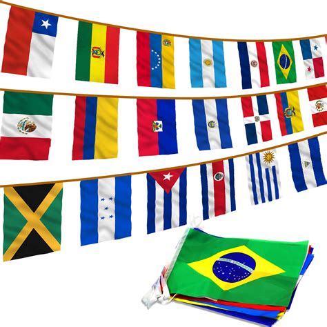 Buy ANLEY Latin America 20 Countries String Flags - Assorted Latino ...