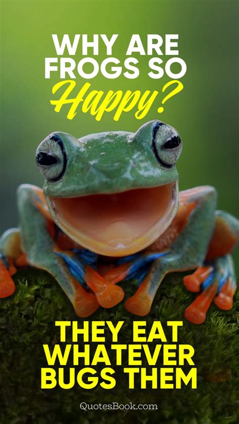 Quote About Frogs - Positive Frog Quotes. QuotesGram : Frog quotes are way funnier when you read ...