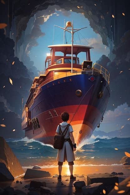 Premium AI Image | a poster for a movie called the ship.