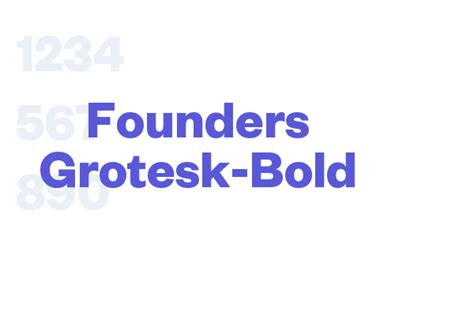 Founders Grotesk-Bold - Font Free Download