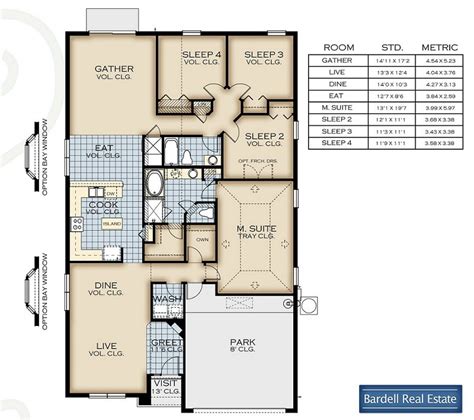 Beach Palm Floor plan at Watersong Resort