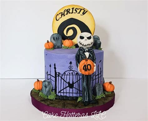 Jack Skellington Birthday Cake - Decorated Cake by Donna - CakesDecor