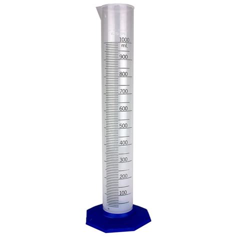 Nalgene 3662-1000 Graduated Cylinder, Polypropylene, 1000mL, case/6