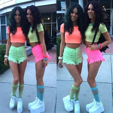 Pin by Shrina Sanchez on neon outfit | Neon party outfits, Party outfit college, Neon outfits