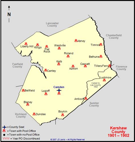 Kershaw County, SC - 1901 to 1902