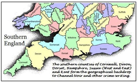 Map Of Southern England Counties