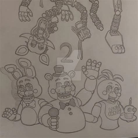 FNAF 2 Sketches (3/3) by ArtisticArtAndStuffs on DeviantArt