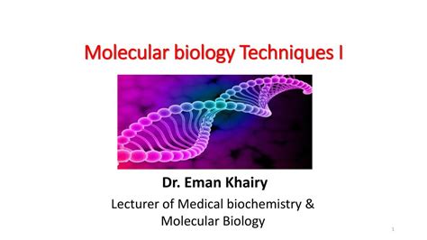 Molecular biology Techniques I - ppt download