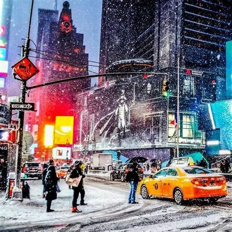 Times square in the snow!!