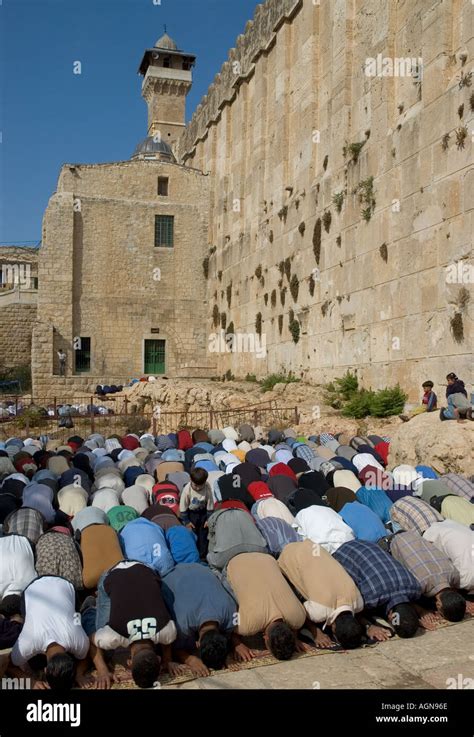 Israel Hebron Cave of Machpela burial site of Abraham Sarah Isaac Jacob Rebecca and Leah muslems ...