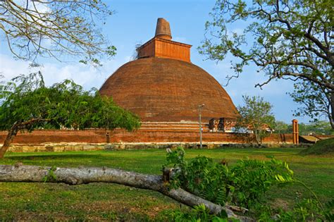 Temple In Anuradhapura Sri Lanka Mahatupa Big Dagoba In Anuradhapura At Sunset Unesco Sri Lanka ...