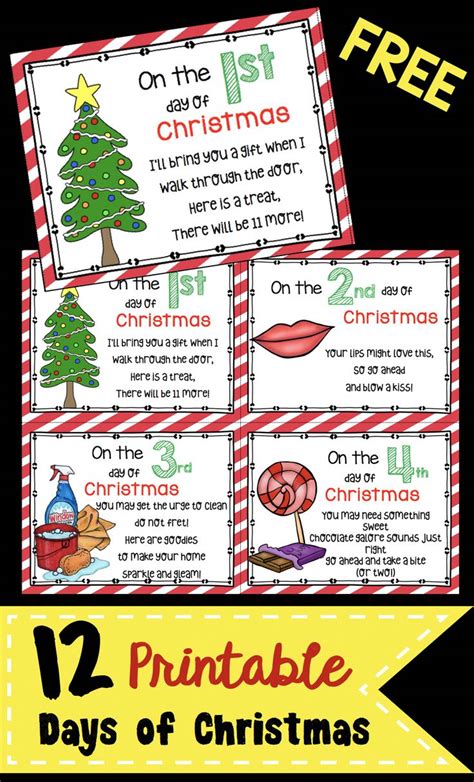 Printable 12 Days Of Christmas - Printable Word Searches