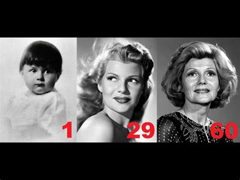 Rita Hayworth from 0 to 62 years old - YouTube