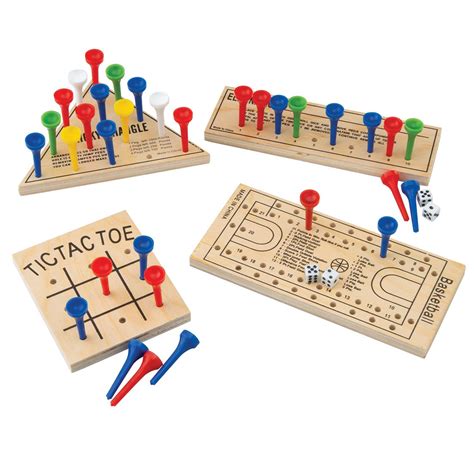 Wooden Peg Game Assortment - Handheld Games & Puzzles from SmileMakers