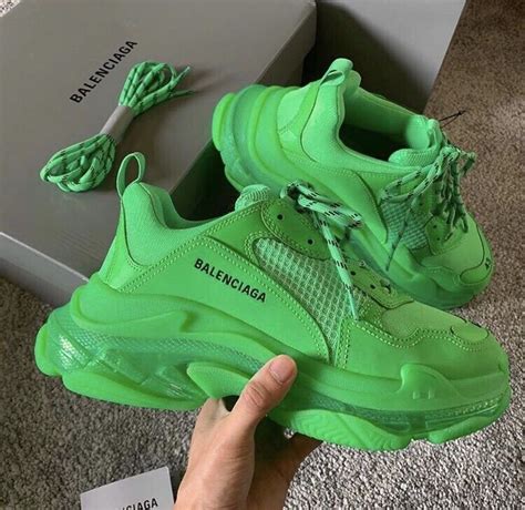 BALENCIAGA TRIPLE S NEON GREEN | in Erdington, West Midlands | Gumtree