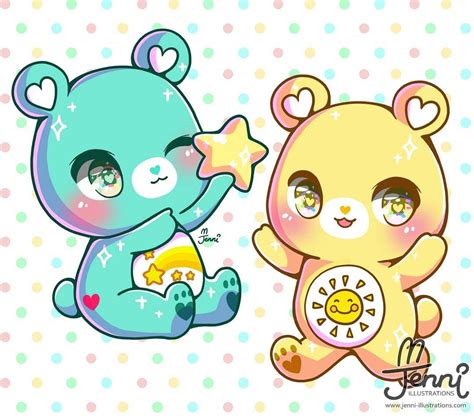 🌸🐰 J E N N I 🐰🌸 on Instagram: “Wish Bear & Funshine Bear #carebears 🐻💛💚 . . . #wishbear # ...