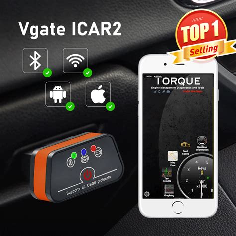 Vgate Icar2 Obd2 Bluetooth Scanner Elm327 V2.2 Obd 2 Wifi Icar 2 Car Tools Elm 327 For Android ...