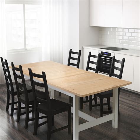 NORDEN oak, extendable dining table, Length: 155 cm - IKEA