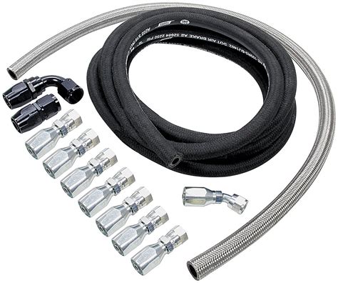 Allstar Performance 48200 Power Steering Hose Kit, Fittings,