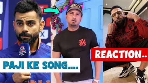 Honey Singh Song Reaction In Stadium "IND VS PAK" Match | Badshah React | Virat Kohli - YouTube