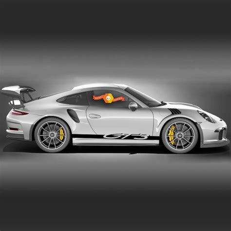 Porsche 911 GT3 Side Stripes Kit Decal Sticker