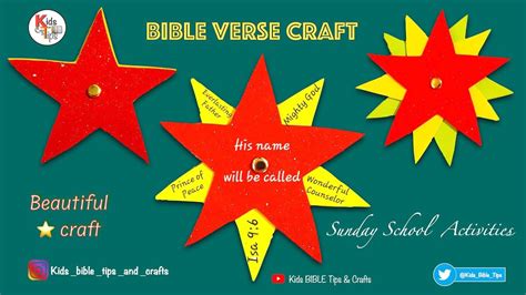 Isaiah 9:6 ⭐️| Sunday school activities |#christmascraft |Bible Verse ...