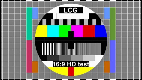 LCG 16:9 HD test card - YouTube