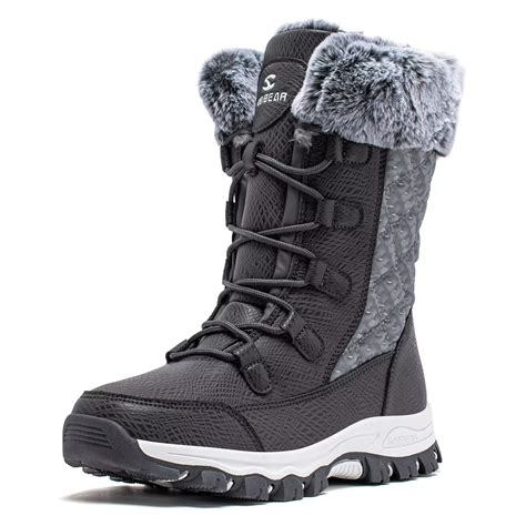 HOBIBEAR Women's Anti-Slip Waterproof Snow Boots for All-Day Warmth and ...