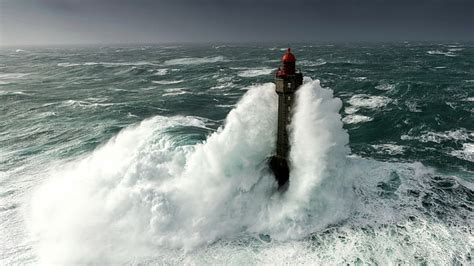 3072x768px | free download | HD wallpaper: sea, horizon, storm ...