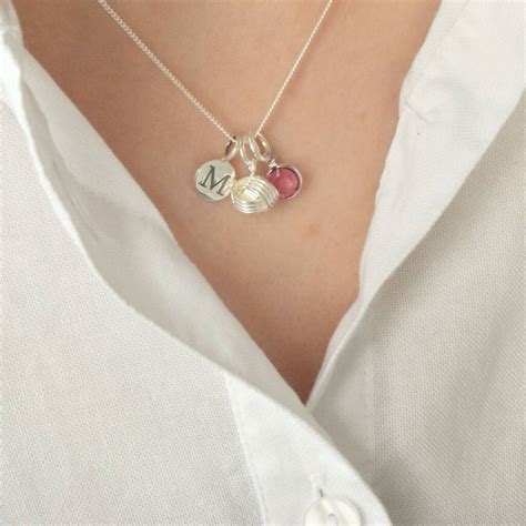 Personalised Sterling Silver Friendship Knot Necklace By Yatris | notonthehighstreet.com