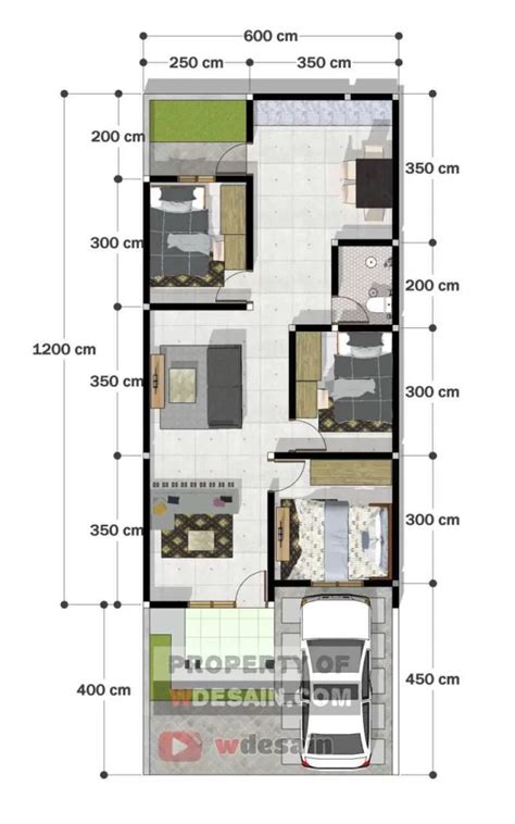 10 Denah Rumah Minimalis 6x12 untuk Setiap Sudut Ruang - Real Estate ...