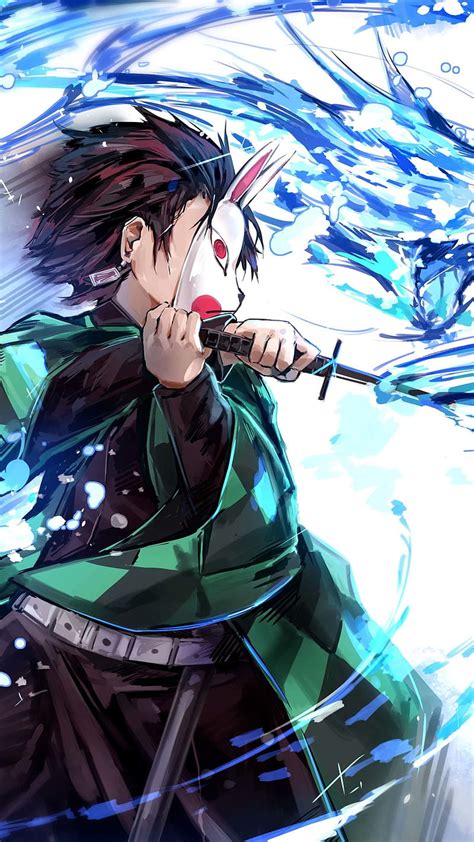 1179x2556px, 1080P free download | Tanjiro training, demon slayer, manga, tanjiro, HD phone ...