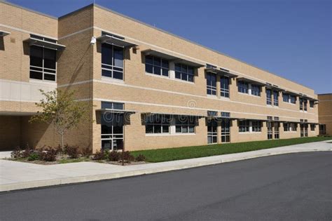 Whitehall Middle School In Pennsylvania Stock Image - Image of brick, middle: 16787791