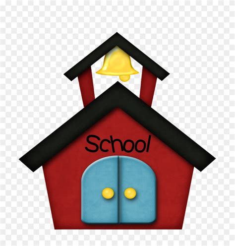 Coloring Pages Clip Art School House Schoolhouse Clipart - School ...