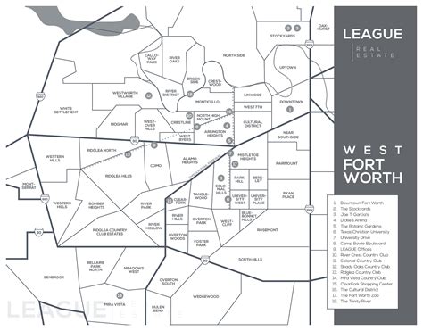 Fort Worth Neighborhood Map - LEAGUE Real Estate