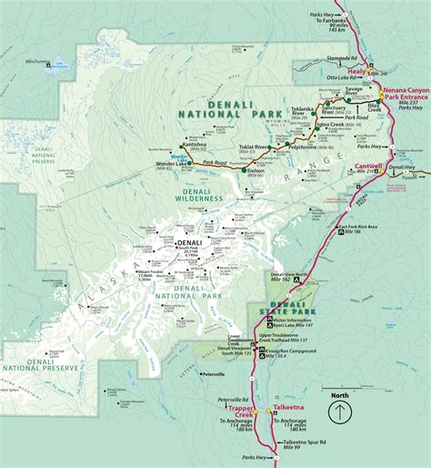 Denali Park Map | DENALI SUMMER: Updates & Changes