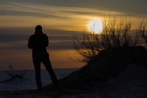 Free Images : man, walking, cloud, sunset, sunlight, morning, evening ...