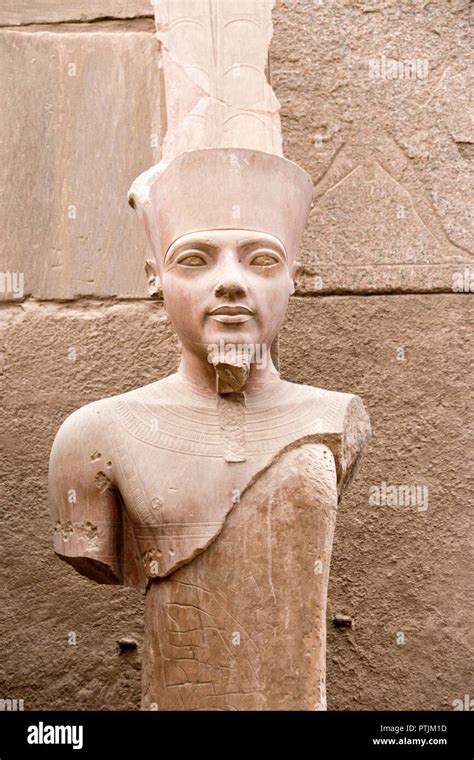 A statue of the Egyptian god Amun Ra at Karnak Temple, Luxor, Egypt Stock Photo - Alamy