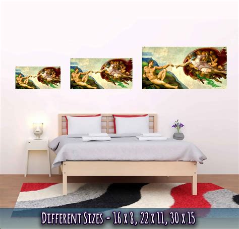 Creation of Adam Poster Michelangelo Creation of Adam Print - Etsy ...