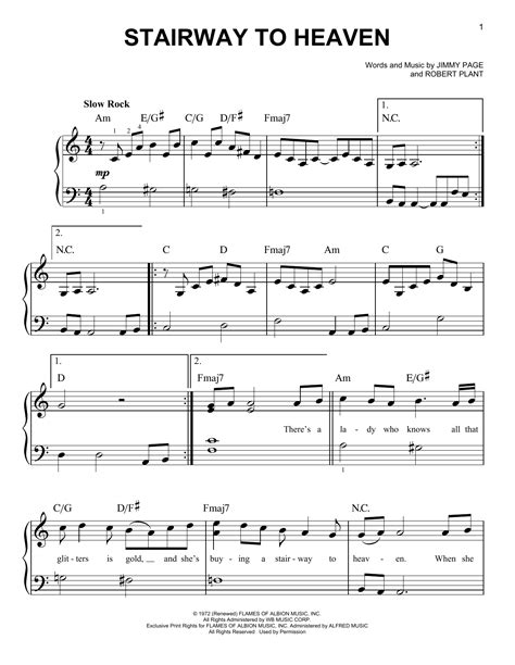 Led Zeppelin "Stairway To Heaven" Sheet Music Notes | Download Printable PDF Score 164843