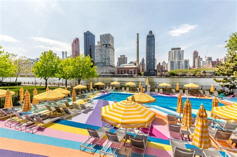 Roosevelt Island's Manhattan Park pool transforms into a technicolor ...