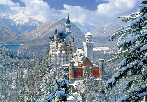 Winter at Neuashwanstein Castle, Germany. | Winter and snow scenes | Pinterest | Beautiful ...