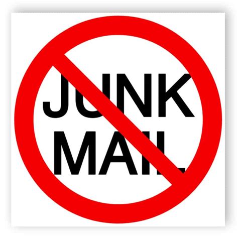 No junk mail sign 7 | Easily edit and order this sign online!